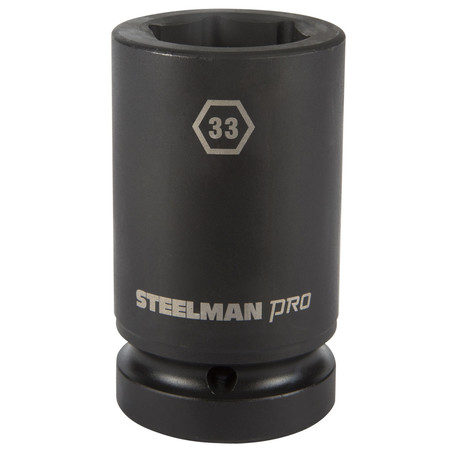 Steelman 1" Drive x 33mm 6-Point Deep Impact Socket 79292